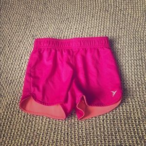 pink athletic shorts